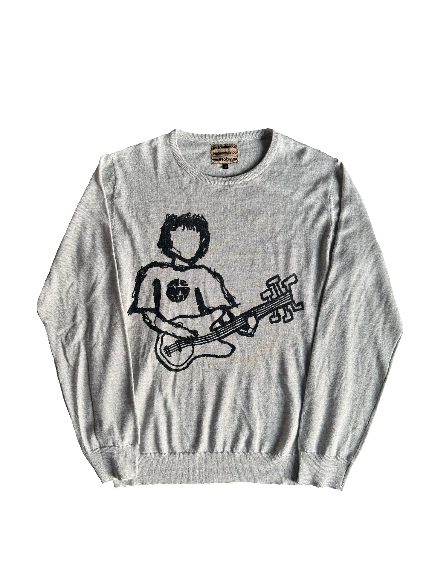 LIGHT GREY ROCKSTAR KNIT (M)