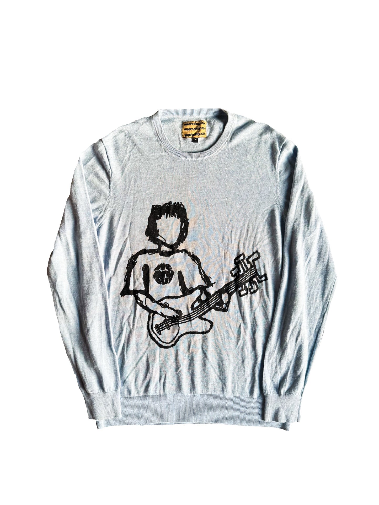 PALE BLUE ROCKSTAR KNIT (M)