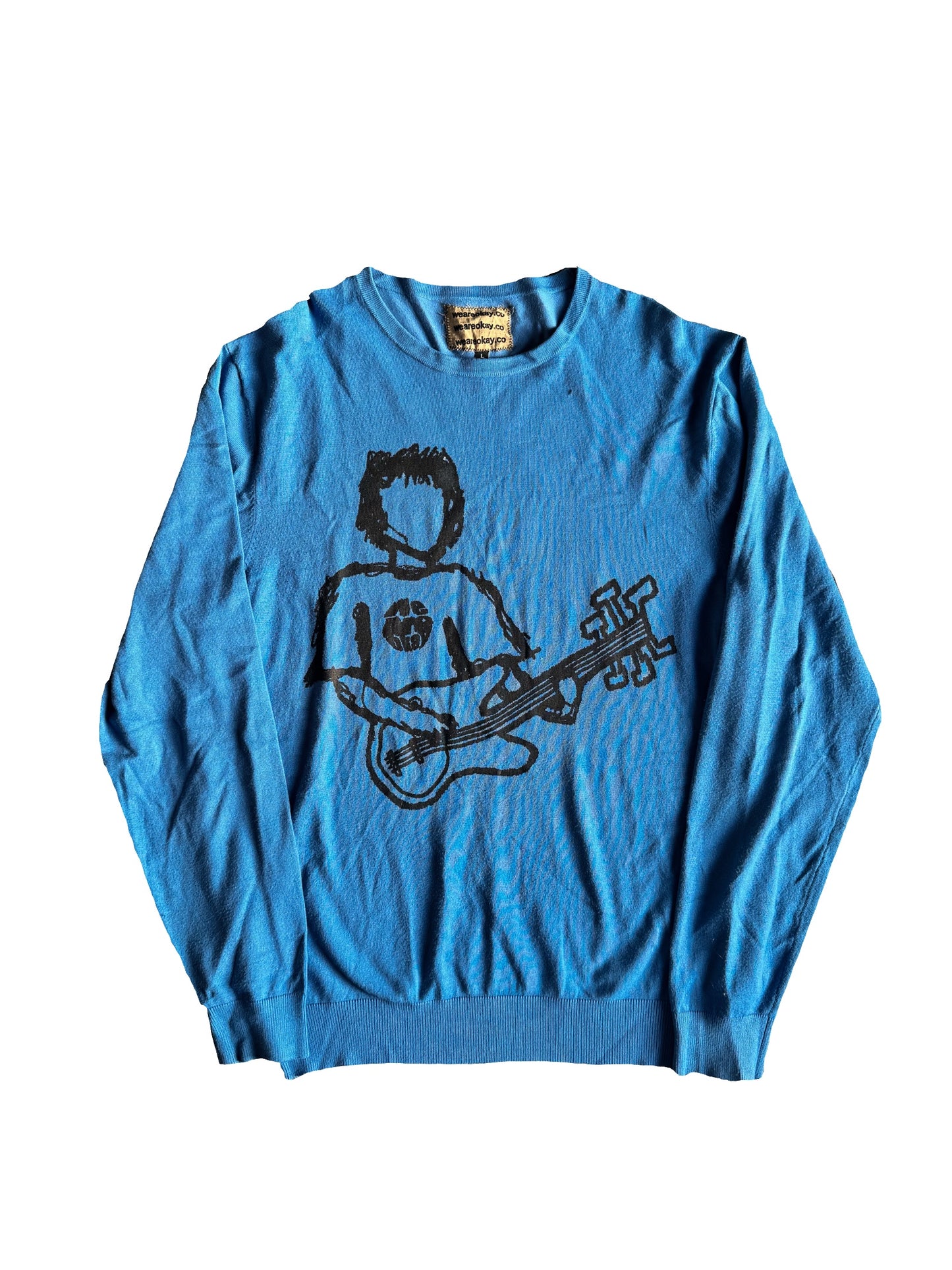 SEA BLUE ROCKSTAR KNIT (L)