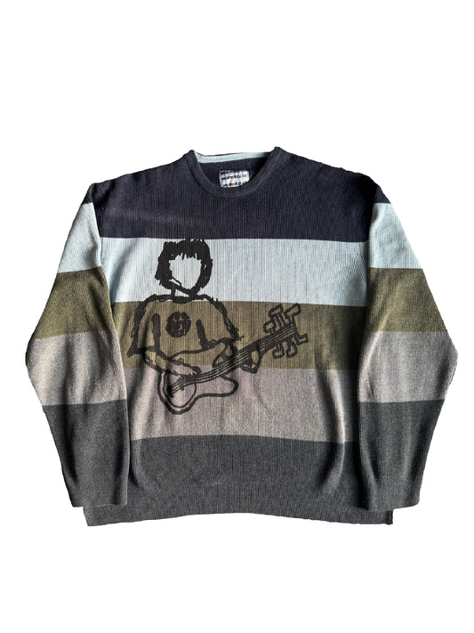 STRIPE ROCKSTAR KNIT (L)