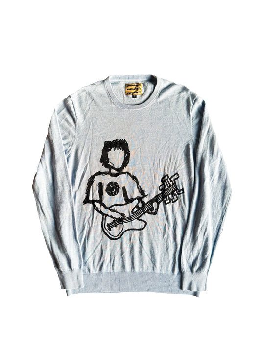PALE BLUE ROCKSTAR KNIT (M)
