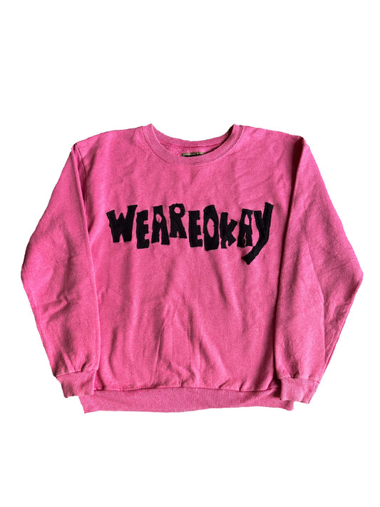 WEAREOKAY APPLIQUÉ SWEATSHIRT (S)