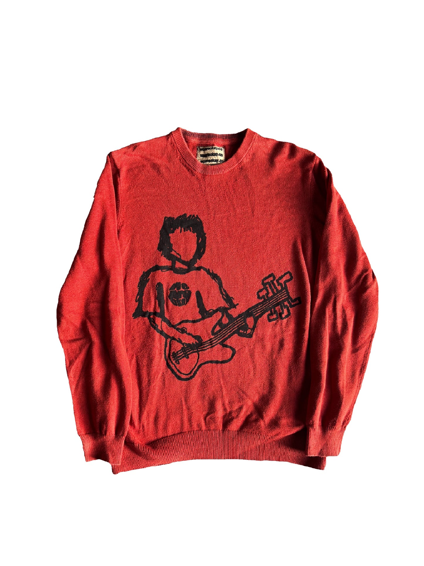 DARK ORANGEY ROCKSTAR KNIT (M)