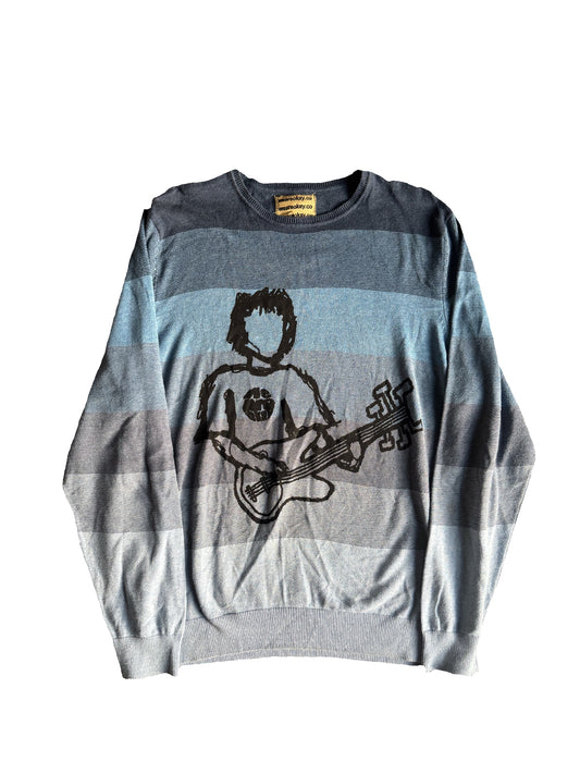 STRIPEY ROCKSTAR KNIT (L)