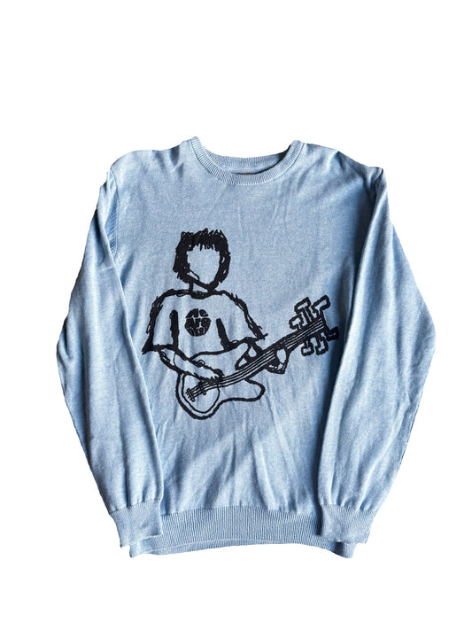 SKY BLUE ROCKSTAR KNIT (L)